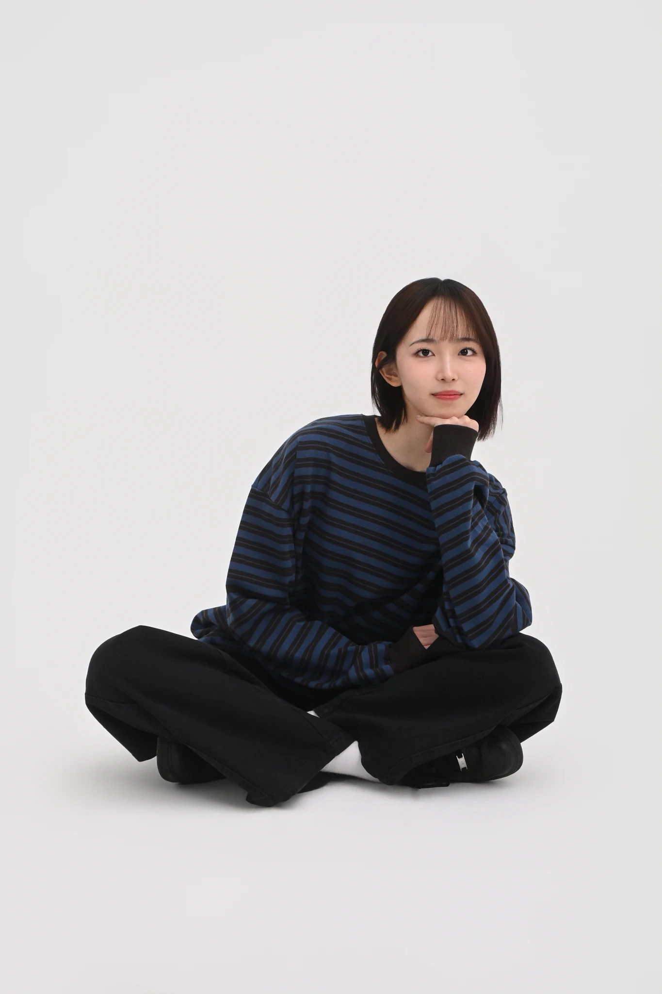 DAYSTAND 미드나잇 스트라이프 박시 롱슬리브 추가 이미지 12