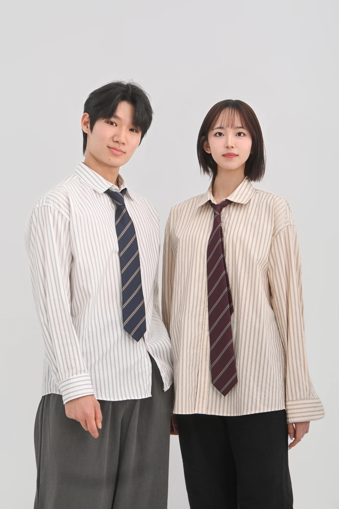 DAYSTAND 소프트 스트라이프 루즈 코튼 셔츠 추가 이미지 10