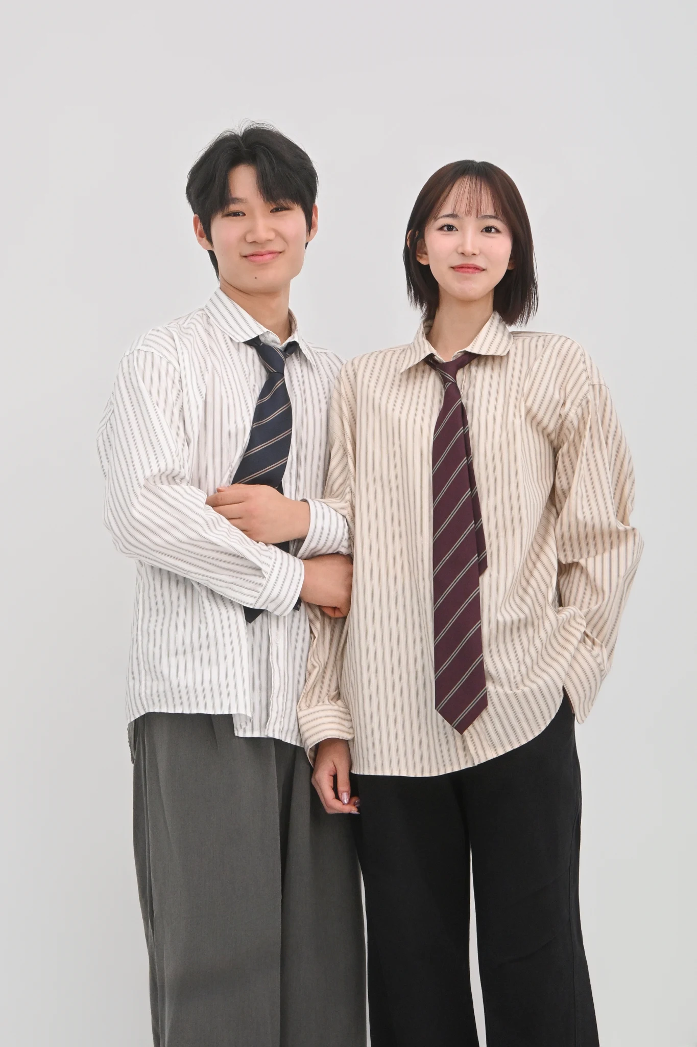 DAYSTAND 소프트 스트라이프 루즈 코튼 셔츠 추가 이미지 11