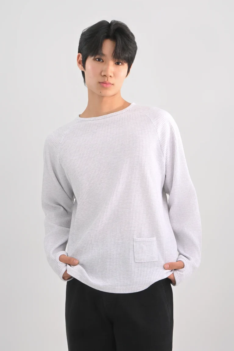 DAYSTAND 와플 래글런 핑거홀 티셔츠 대표 이미지