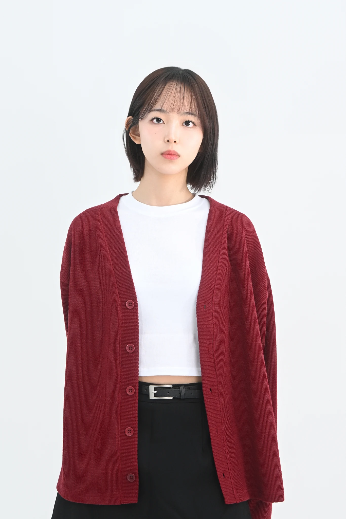 DAYSTAND 소프트 립 텍스처 루즈 가디건 추가 이미지 1