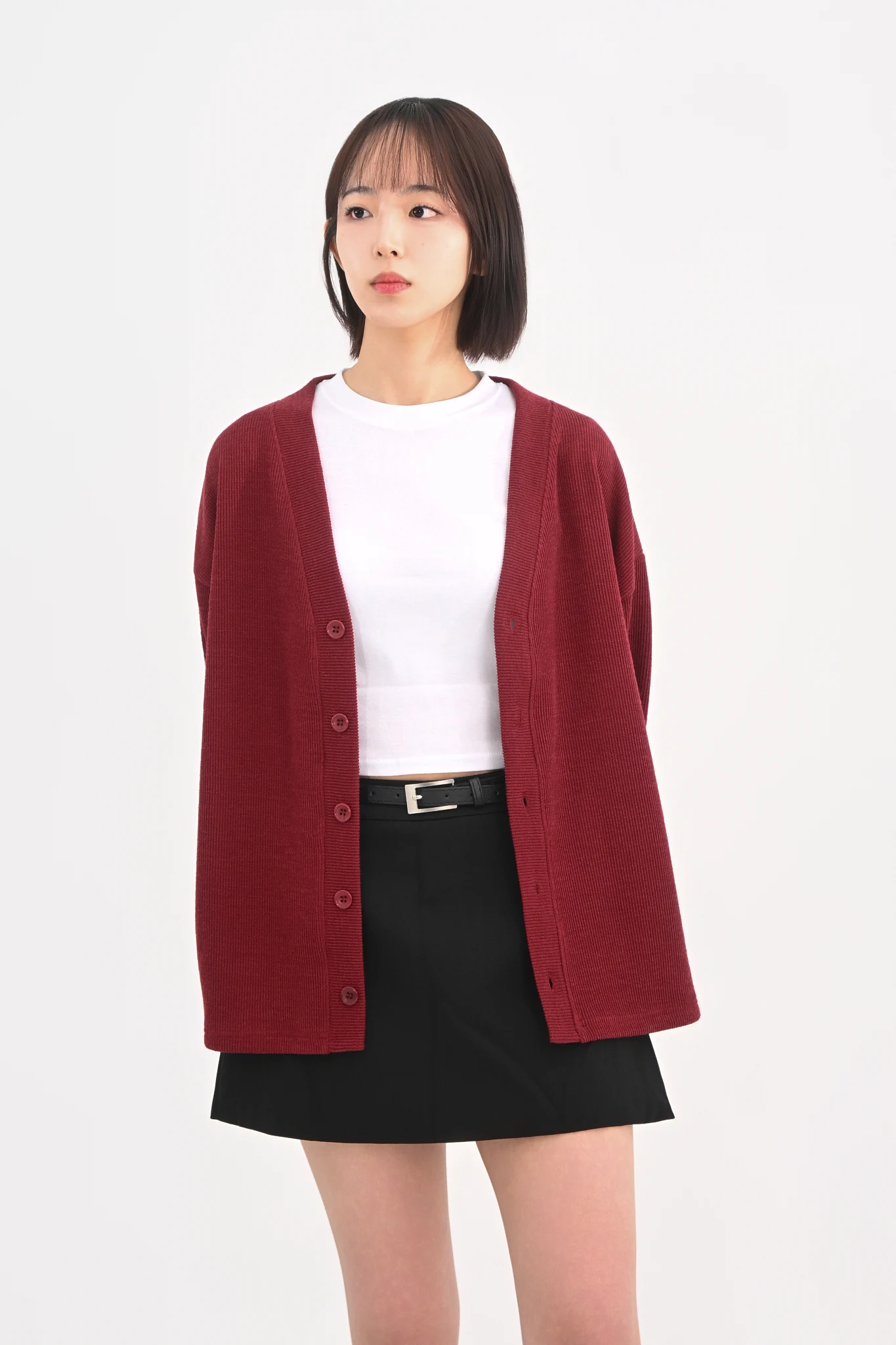 DAYSTAND 소프트 립 텍스처 루즈 가디건 추가 이미지 2