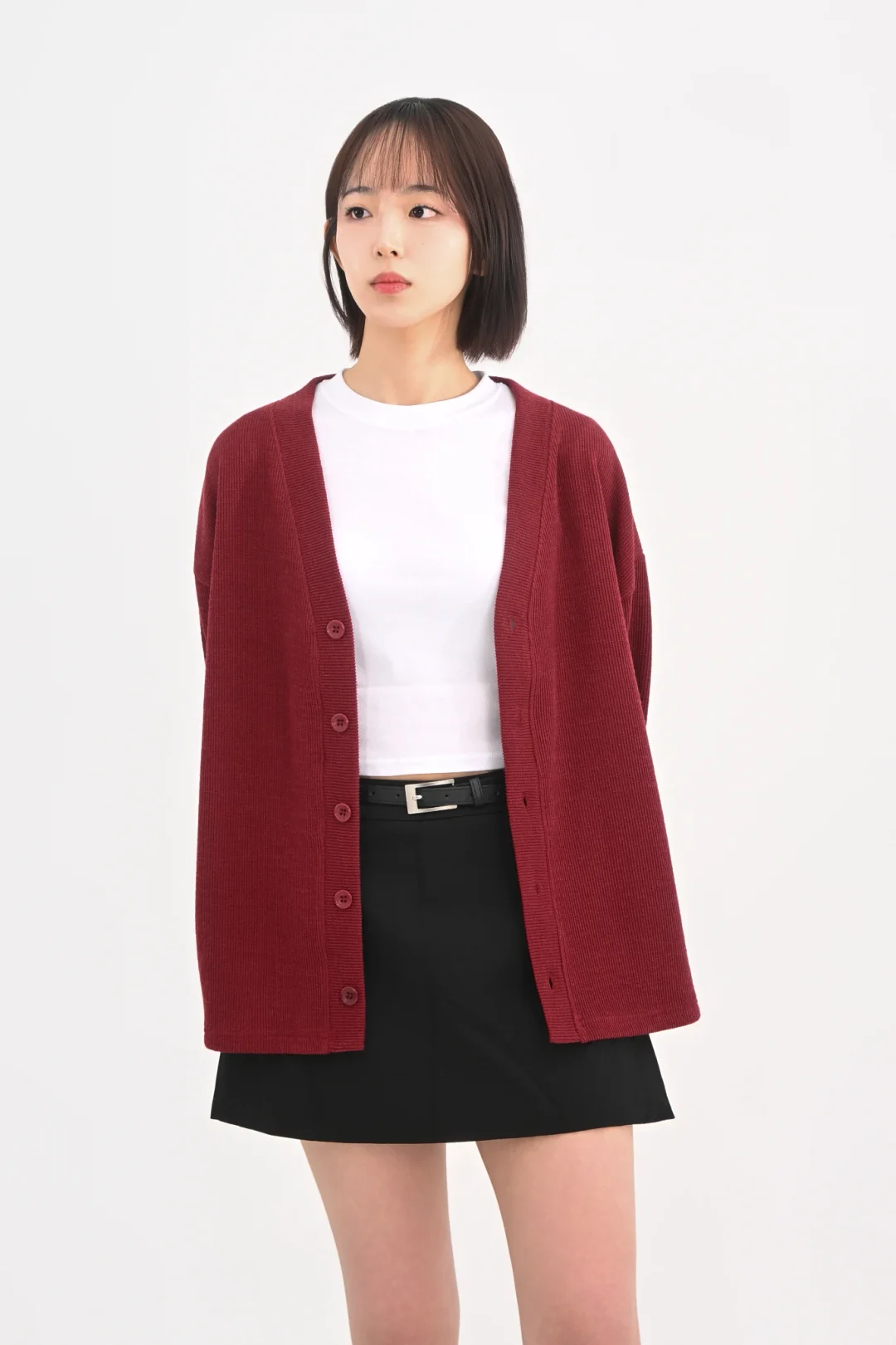 DAYSTAND 소프트 립 텍스처 루즈 가디건 추가 이미지 2