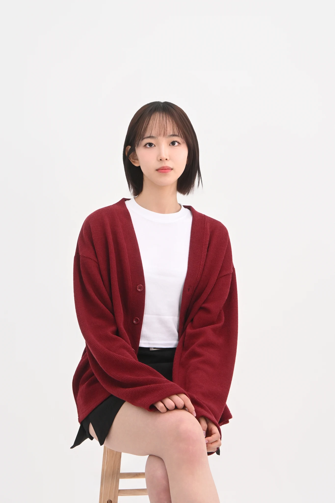 DAYSTAND 소프트 립 텍스처 루즈 가디건 추가 이미지 5