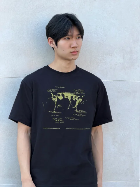 DAYSTAND 크라우드 실루엣 오버핏 티셔츠 추가 이미지 4