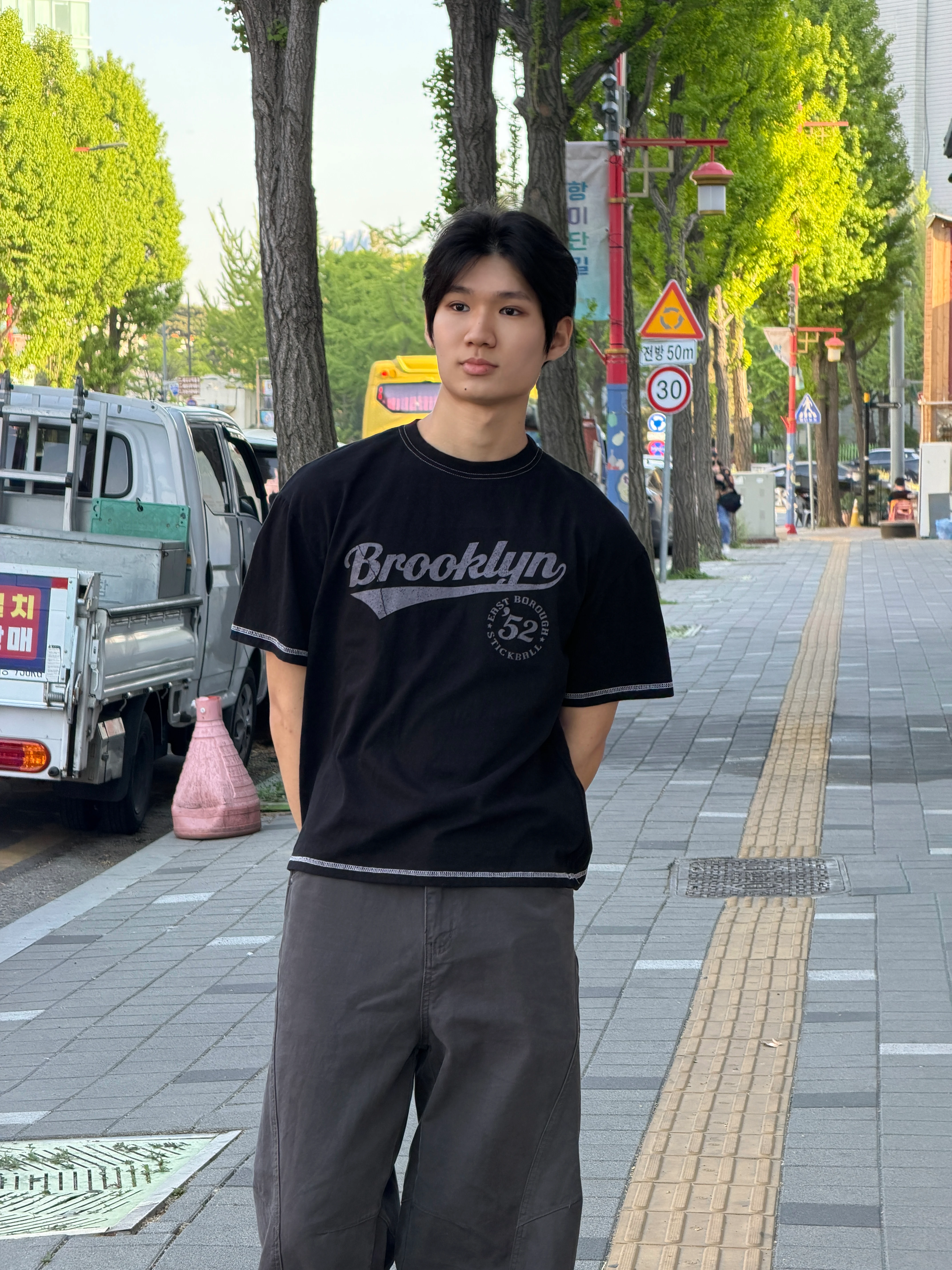DAYSTAND 브루클린 빈티지 스티치 티셔츠 추가 이미지 1