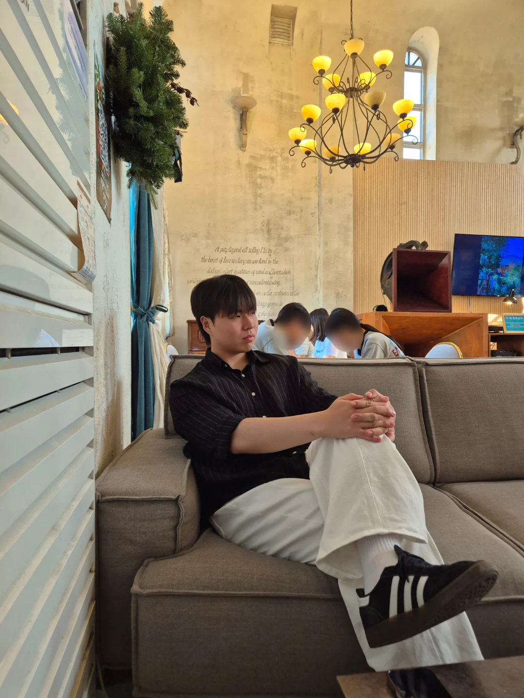 DAYSTAND 톤온톤 핀스트라이프 릴렉스 셔츠 추가 이미지 13