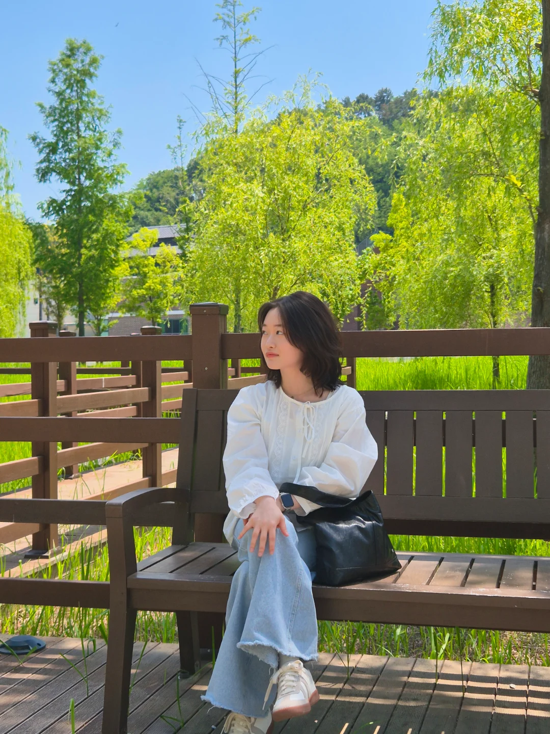 DAYSTAND 메로우 핀턱 리본 블라우스 추가 이미지 12