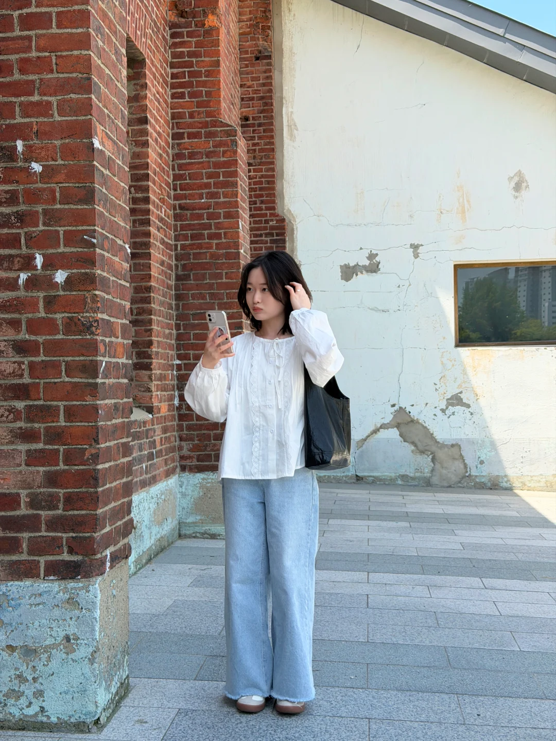 DAYSTAND 메로우 핀턱 리본 블라우스 추가 이미지 20