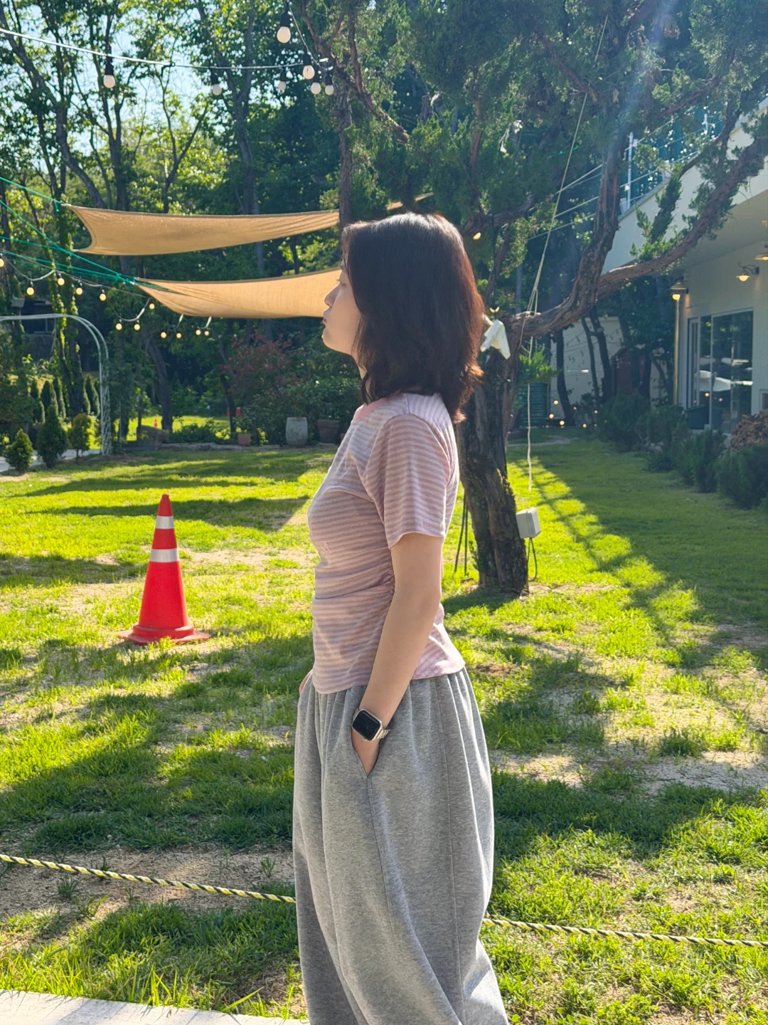 DAYSTAND 레지스트 23 스트라이프 셔링 티셔츠 추가 이미지 7