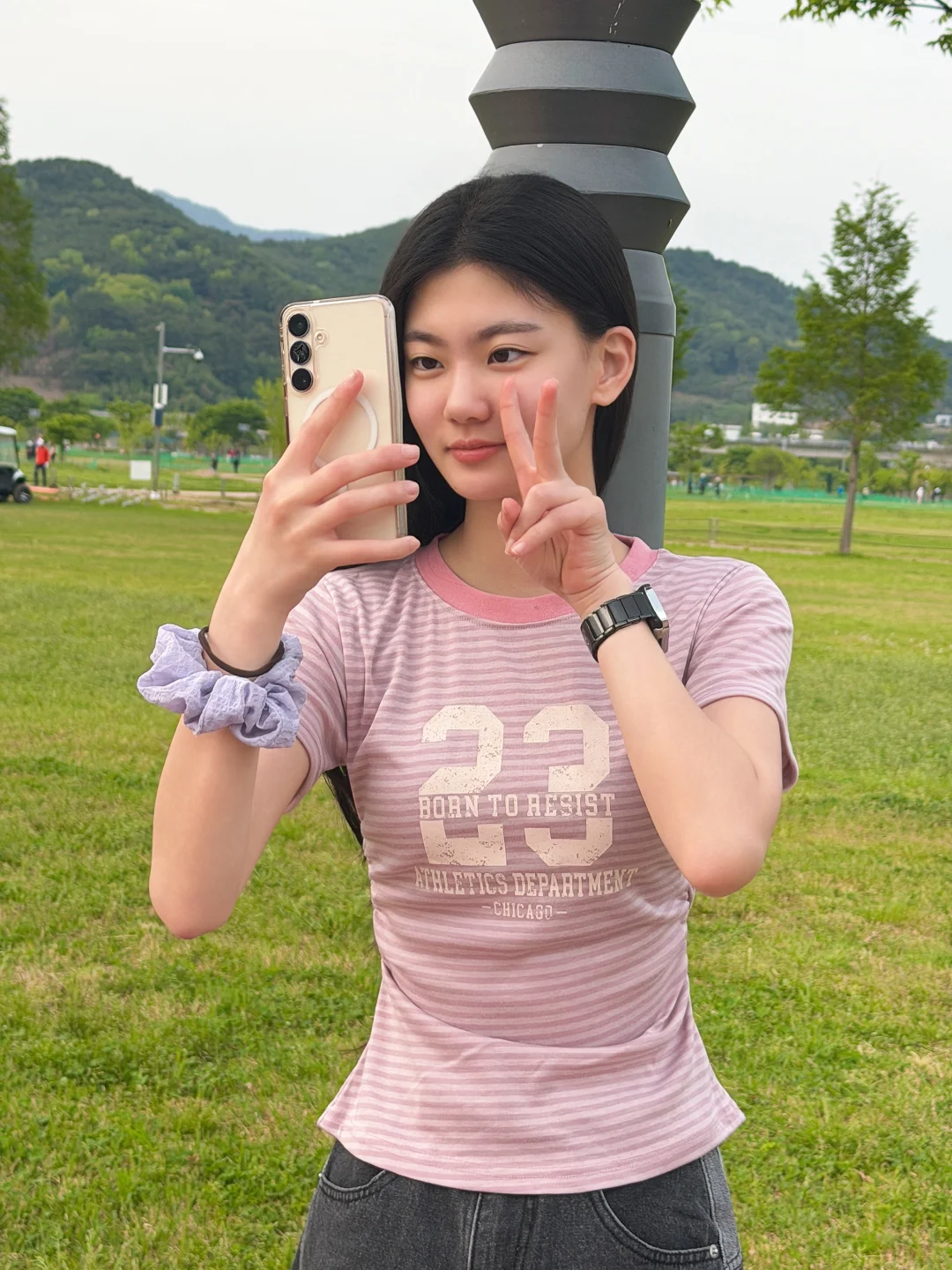 DAYSTAND 레지스트 23 스트라이프 셔링 티셔츠 추가 이미지 12