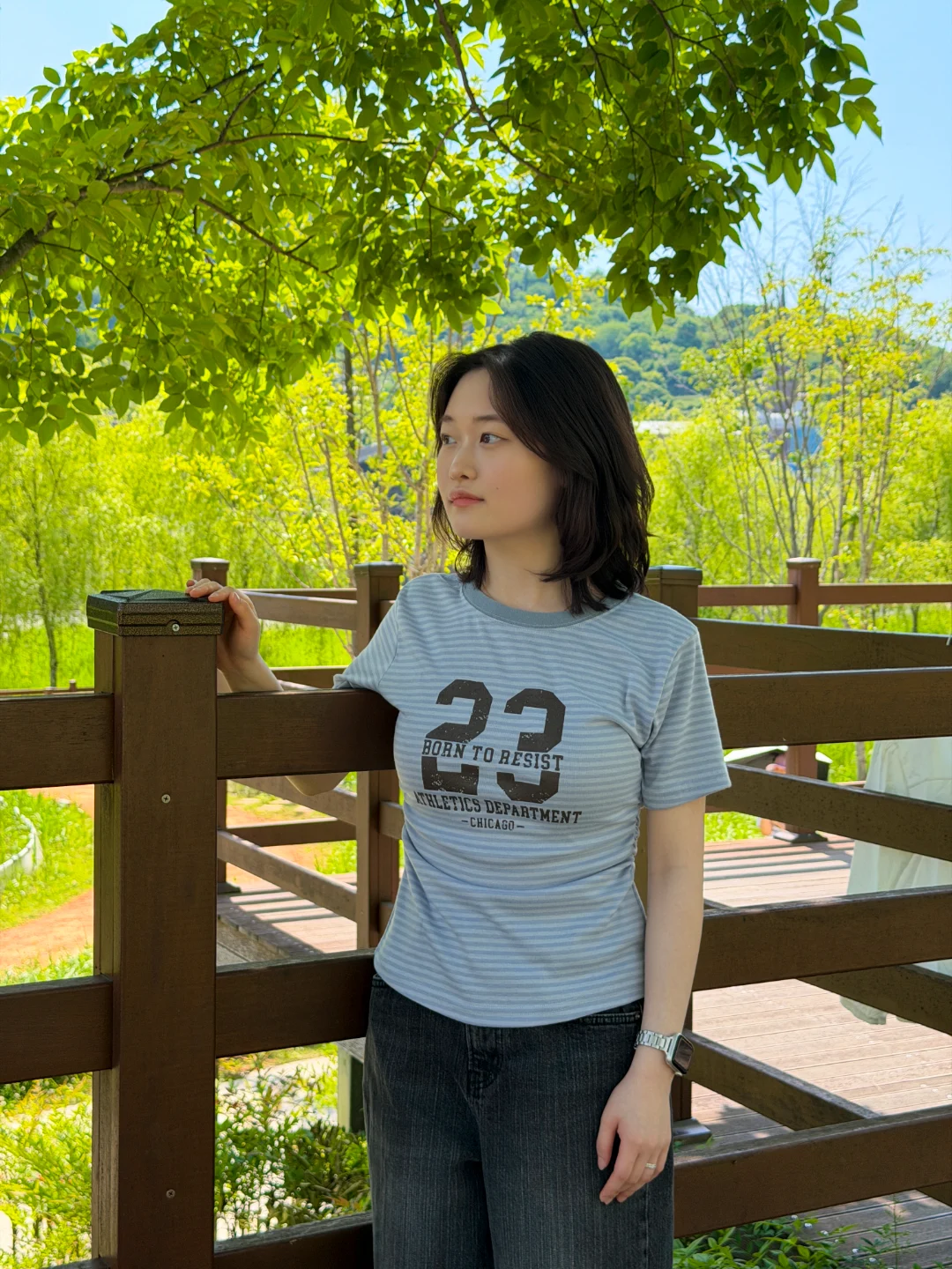 DAYSTAND 레지스트 23 스트라이프 셔링 티셔츠 추가 이미지 16