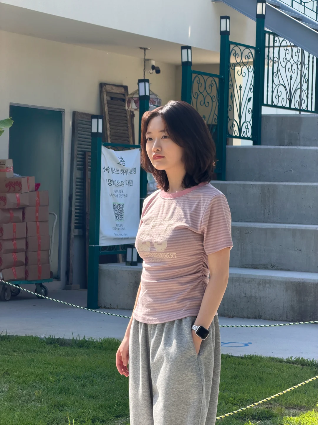 DAYSTAND 레지스트 23 스트라이프 셔링 티셔츠 추가 이미지 19