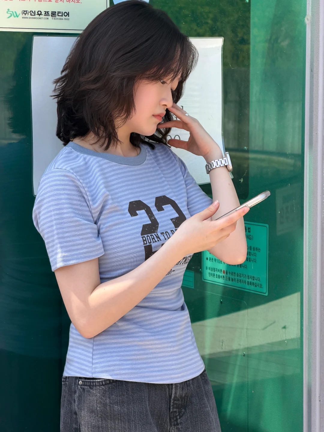 DAYSTAND 레지스트 23 스트라이프 셔링 티셔츠 추가 이미지 21