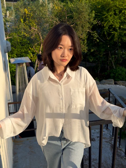 DAYSTAND 브리즈 시어 포켓 셔츠 추가 이미지 1